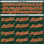 Custom Green Orange White Authentic Fade Fashion Baseball Jersey for Men Custom Green Orange-White Authentic Fade Fashion - Image 4