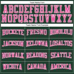 Custom Performance T-Shirt for Men & Women - Green Pink White Long Sleeve Custom Green Pink-White Long Sleeve Performance - Image 4