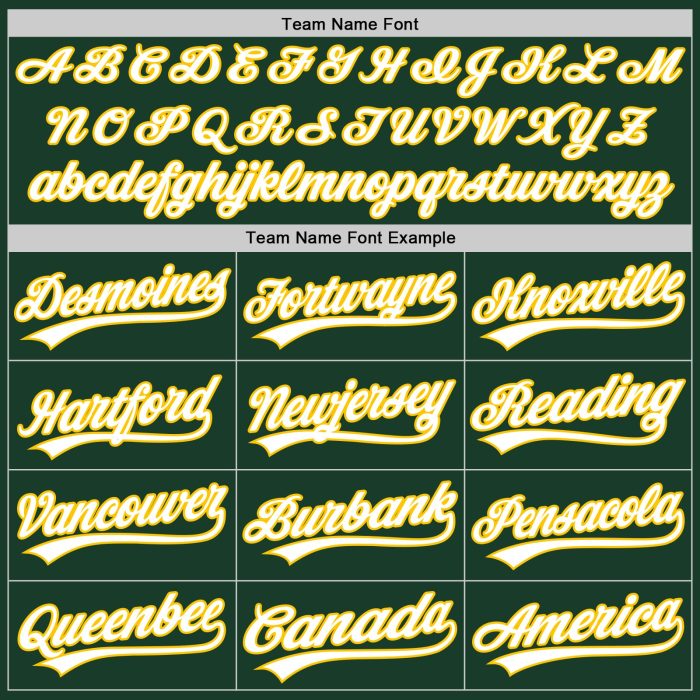 Custom Green White Gold Baseball Jersey - Authentic Design for Fans Custom Green White-Gold Authentic Baseball Jersey - Image 4