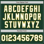 Custom Green White Gold Baseball Jersey - Authentic Design for Fans Custom Green White-Gold Authentic Baseball Jersey - Image 5