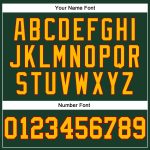 Hunter Green Gold-Red Authentic Throwback Basketball Jersey - Custom Design Custom Hunter Green Gold-Red Authentic Throwback - Image 4