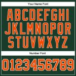 Custom Hunter Green Orange White Basketball Jersey | Authentic Throwback Design Custom Hunter Green Orange-White Authentic - Image 4