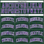 Hunter Green Purple White Custom Basketball Jersey - Authentic Throwback Design Custom Hunter Green Purple-White Authentic - Image 3