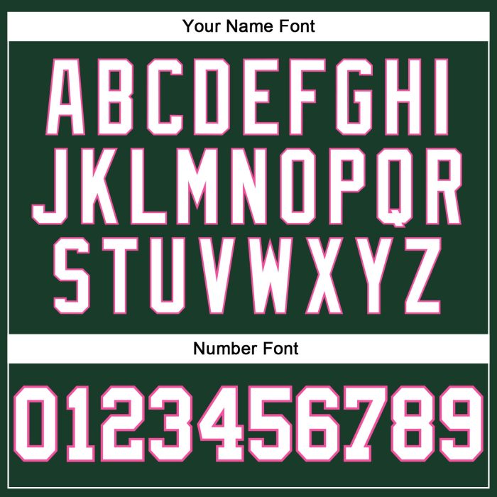 Hunter Green White-Pink Authentic Basketball Jersey, Custom Throwback Design Custom Hunter Green White-Pink Authentic Throwback - Image 4