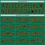Kelly Green Black and Gold Authentic Throwback Basketball Jersey - Custom Design Custom Kelly Green Black-Gold Authentic - Image 4