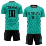 Custom Black Sublimation Soccer Jersey in Kelly Green - Personalized Uniform Custom Kelly Green Black Sublimation Soccer - Image 2