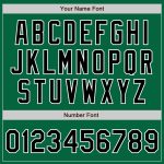 Custom Kelly Green Baseball Jersey - Authentic Black-White Design for Men Custom Kelly Green Black-White Authentic Baseball - Image 5