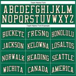 Custom Kelly Green Basketball Jersey - Authentic Throwback Cream-Black Design Custom Kelly Green Cream-Black Authentic Throwback - Image 3