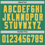 Custom Green Gold White Hockey Jersey - Personalized Hockey Uniform Custom Kelly Green Gold-White Hockey Jersey - Image 4