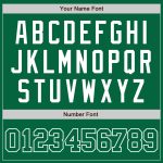 Custom Kelly Green Authentic Baseball Jersey - Green & White Design Custom Kelly Green Kelly Green-White Authentic Baseball - Image 5