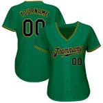 Kelly Green Navy Gold Custom Baseball Jersey Authentic Style 5274 Custom Kelly Green Navy-Gold Authentic Baseball Jersey - Image 2