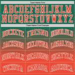 Custom Kelly Green Orange White Basketball Jersey Authentic Fade Design Custom Kelly Green Orange-White Authentic Fade Fashion - Image 4