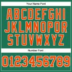 Custom Kelly Green Long Sleeve Performance T-Shirt - Orange-White Salute To Service Custom Kelly Green Orange-White Long - Image 5