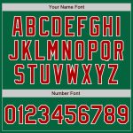 Authentic Custom Kelly Green Baseball Jersey with Red and White Details Custom Kelly Green Red-White Authentic Baseball Jersey - Image 5