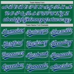 Custom Green Baseball Jersey - Authentic Royal-White Design for Teams Custom Kelly Green Royal-White Authentic Baseball Jersey - Image 4