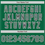Custom Steel Gray White Kelly Green Authentic Baseball Jersey Custom Kelly Green Steel Gray-White Authentic Baseball Jersey - Image 5