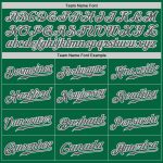 Custom Kelly Green Baseball Jersey, Gray-White Style 7086 - Authentic Athletic Apparel Custom Kelly Green Steel Gray-White - Image 5