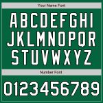 Custom Authentic Baseball Jersey in Kelly Green, White & Black Design Custom Kelly Green White-Black Authentic Baseball Jersey - Image 5