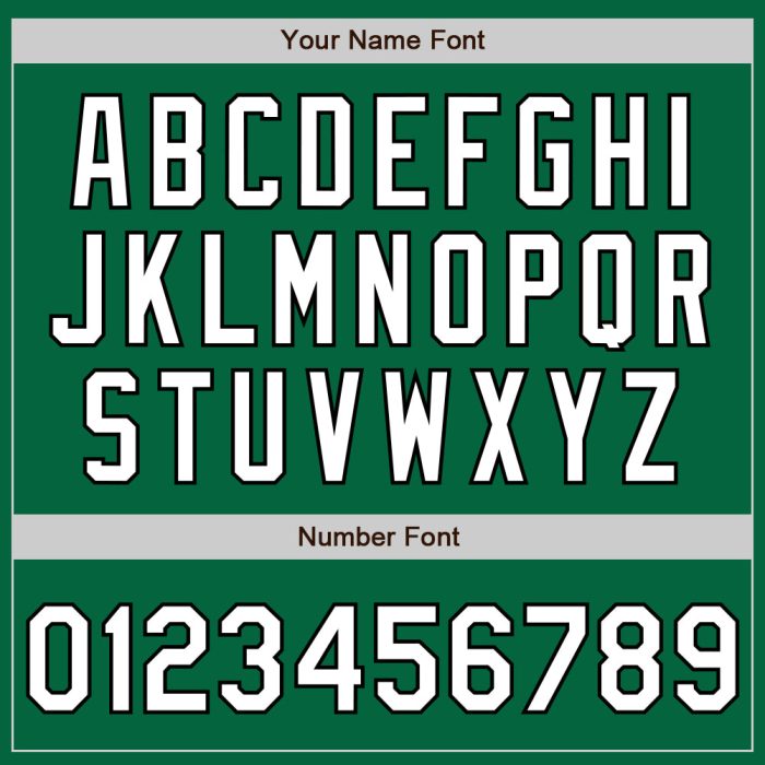 Custom Authentic Baseball Jersey in Kelly Green, White & Black Design Custom Kelly Green White-Black Authentic Baseball Jersey - Image 5