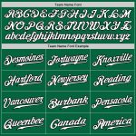 Custom Green White Black Authentic Fade Fashion Baseball Jersey Custom Kelly Green White-Black Authentic Fade Fashion Baseball - Image 4