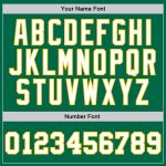 Custom Kelly Green Basketball Jersey - Authentic White-Gold Throwback Style Custom Kelly Green White-Gold Authentic Throwback - Image 3