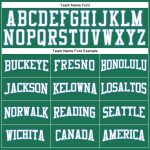 Custom Salute To Service T-Shirt - Long Sleeve Performance in Kelly Green and White-Light Blue Custom Kelly Green White-Light - Image 4