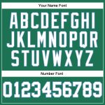 Custom Salute To Service T-Shirt - Long Sleeve Performance in Kelly Green and White-Light Blue Custom Kelly Green White-Light - Image 5