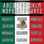 Mexican Flag Sublimation Soccer Uniform Jersey in Kelly Green, White, Red, and Black Custom Kelly Green White Red-Black Sublimation - Image 4