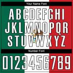 Mexican Flag Sublimation Soccer Uniform Jersey in Kelly Green, White, Red, and Black Custom Kelly Green White Red-Black Sublimation - Image 5