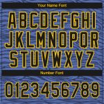 Light Blue Black Gold 3D Pattern Authentic Baseball Jersey Custom Design Custom Light Blue Black-Gold 3D Pattern Design Authentic - Image 5