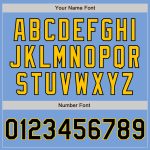 Light Blue Black Gold Baseball Jersey - Custom Authentic Baseball Apparel Custom Light Blue Black-Gold Authentic Baseball - Image 5