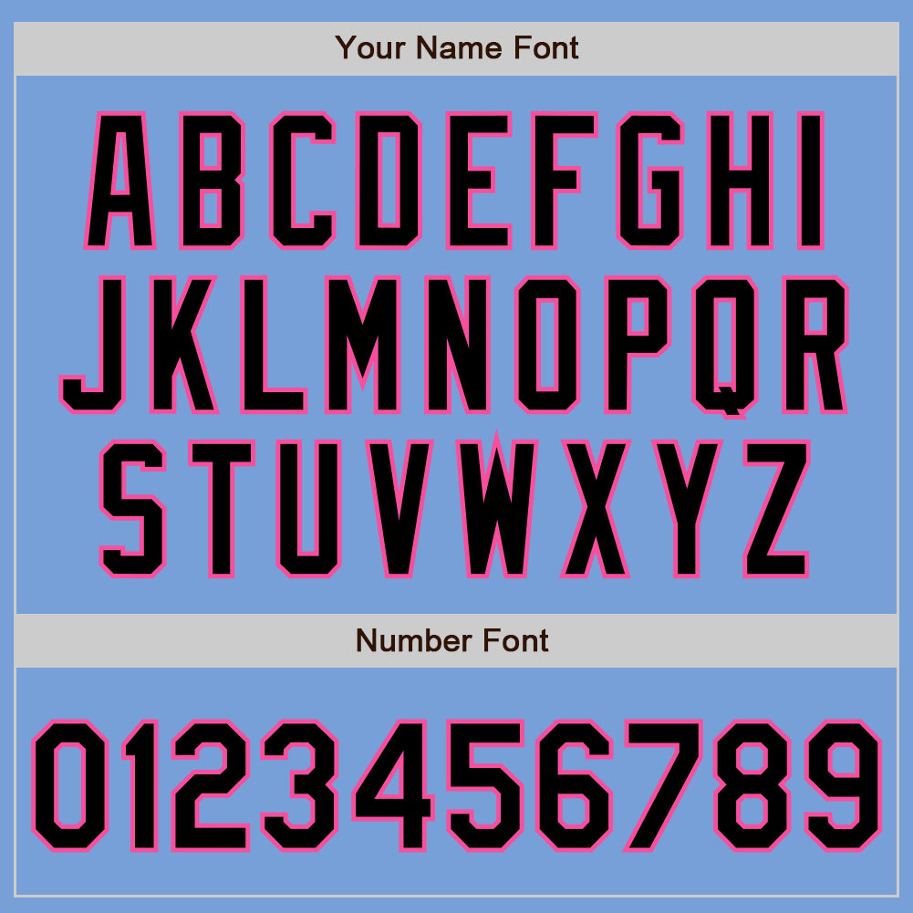 Custom Light Blue Black-Pink Authentic Fade Fashion Baseball Jersey Custom Light Blue Black Pink Authentic Fade Fashion Baseball Jersey Custom Light Blue Black-Pink Authentic Fade Fashion Baseball - Image 3