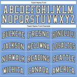 Light Blue Cream Black Custom Basketball Jersey Authentic Throwback Custom Light Blue Cream-Black Authentic Throwback Basketball - Image 3