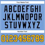 Custom Light Blue Basketball Jersey - Authentic Throwback Gold and Black Design Custom Light Blue Gold-Black Authentic Throwback - Image 4