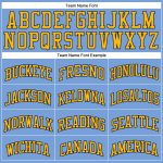 Light Blue Gold-Navy Authentic Basketball Jersey - Custom Throwback Design Custom Light Blue Gold-Navy Authentic Throwback - Image 3