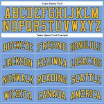 Light Blue Gold-Royal Authentic Throwback Basketball Jersey - Custom Design Custom Light Blue Gold-Royal Authentic Throwback - Image 3