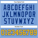 Light Blue Gold-Royal Authentic Throwback Basketball Jersey - Custom Design Custom Light Blue Gold-Royal Authentic Throwback - Image 4