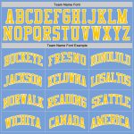 Light Blue Basketball Jersey - Custom Gold and White Authentic Throwback Design Custom Light Blue Gold-White Authentic Throwback - Image 4