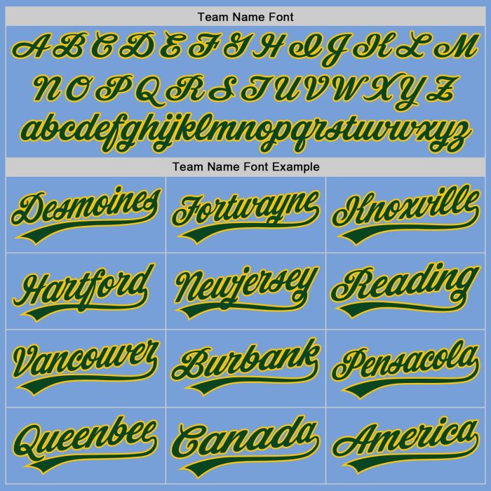 Light Blue Green-Gold Custom Authentic Baseball Jersey for Men and Women Custom Light Blue Green-Gold Authentic Baseball - Image 4
