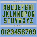 Light Blue Green-Gold Custom Authentic Baseball Jersey for Men and Women Custom Light Blue Green-Gold Authentic Baseball - Image 5