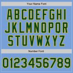 Light Blue Green-Gold Authentic Baseball Jersey - Custom Style 4183 Custom Light Blue Green-Gold Authentic Baseball Jersey - Image 5