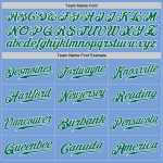 Light Blue Kelly Green-White Authentic Baseball Jersey Custom Style 9853 Custom Light Blue Kelly Green-White Authentic Baseball - Image 4