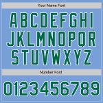 Light Blue Green White Authentics Baseball Jersey - Custom Design for Fans Custom Light Blue Kelly Green-White Authentic - Image 5