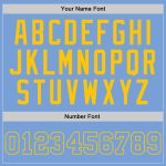 Light Blue Gold Authentic Throwback Basketball Jersey Custom Design Custom Light Blue Light Blue-Gold Authentic Throwback - Image 3