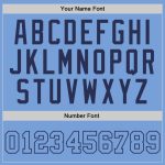 Light Blue Navy Authentic Throwback Basketball Jersey - Custom Design Custom Light Blue Light Blue-Navy Authentic Throwback - Image 3