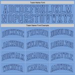 Light Blue Navy Authentic Throwback Basketball Jersey - Custom Design Custom Light Blue Light Blue-Navy Authentic Throwback - Image 4