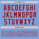 Custom Light Blue Red Baseball Jersey - Authentic Design, Comfortable Fit Custom Light Blue Light Blue-Red Authentic Baseball - Image 5