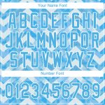 Custom Light Blue 3D Pattern Baseball Jersey - Authentic Design, Blue-White Colors Custom Light Blue Light Blue-White 3D - Image 5