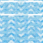 Custom Light Blue 3D Pattern Baseball Jersey - Authentic Design, Blue-White Colors Custom Light Blue Light Blue-White 3D - Image 4