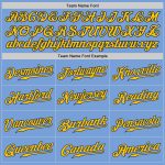 Light Blue Navy Gold Custom Baseball Jersey - Authentic Design for Fans Custom Light Blue Navy-Gold Authentic Baseball Jersey - Image 4